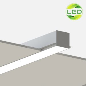 چراغ خطی توکار بدون لبه لینیر LED بدنه آلومینیوم صنایع روشنایی فار