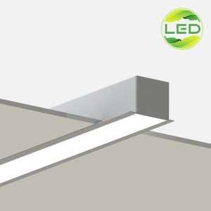 چراغ خطی توکار لینیر LED بدنه آهن صنایع روشنایی فار